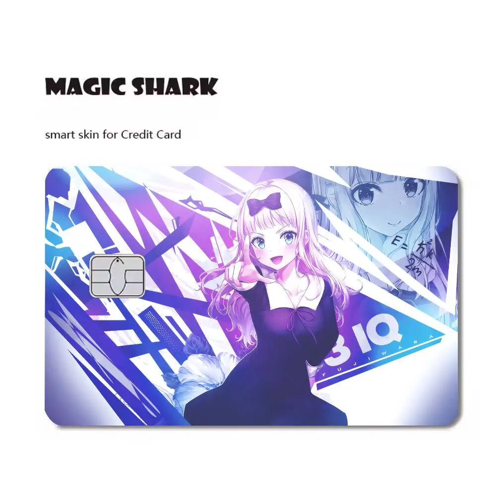 Kaguya Sama Love Is War ملصقات بطاقات كرتونية مزخرفة صغيرة مقاومة للماء 4 قطعة ملصق بطاقة جديد مضاد للخدش #6