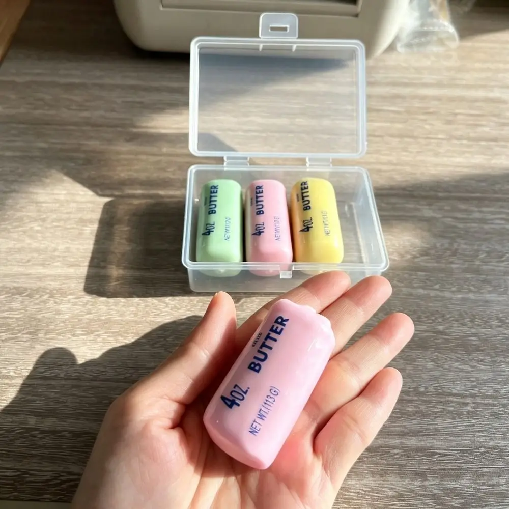 Butter Stick Wax Cracking Squeeze Toy Cheese Crackable Texture Crispy Stress Balls Crispy Feel Handmade Craft