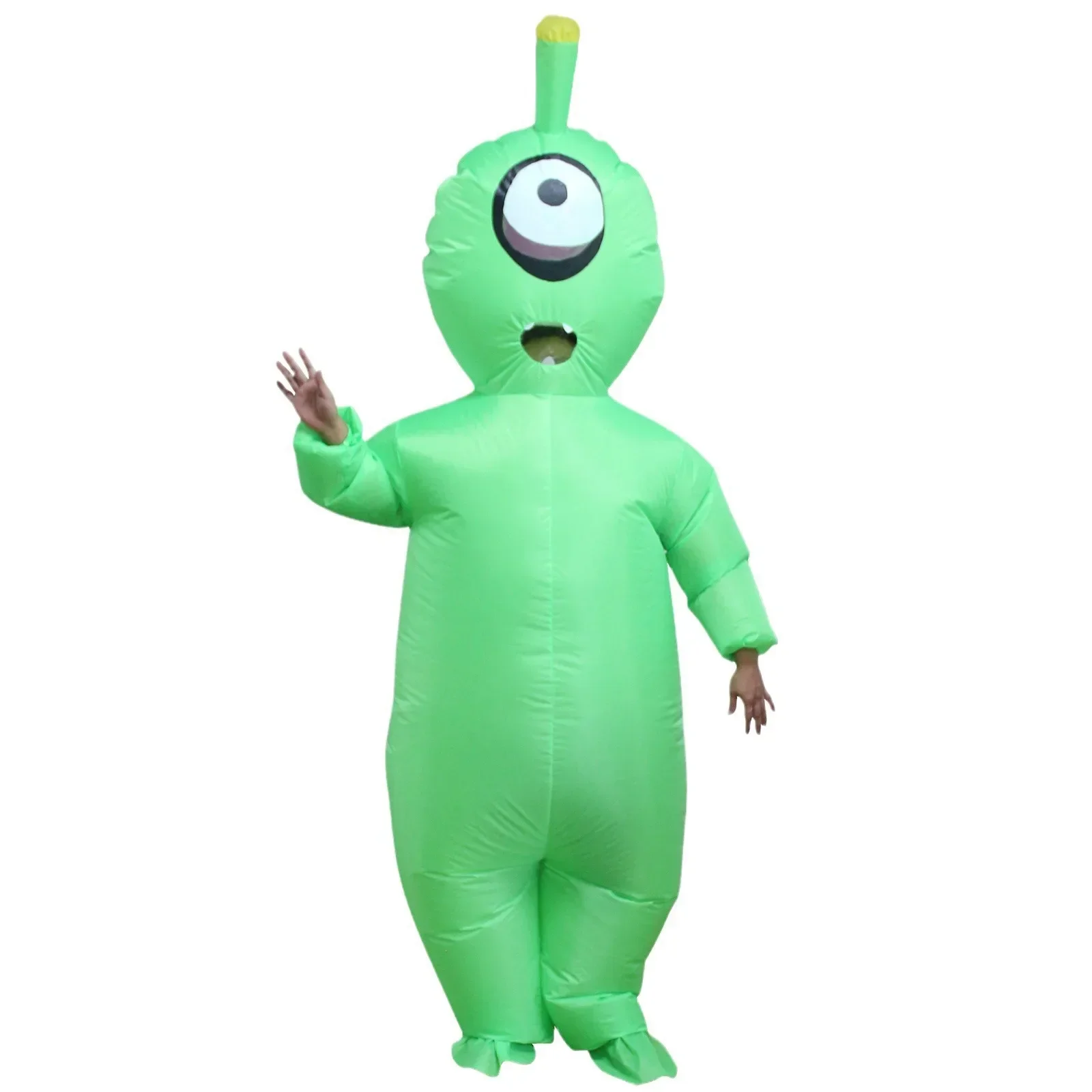Funny Inflatable Riding Alien Costume Adult Children Role Play Inflatable Costume Halloween Carnival Party Fun Parent-child Game