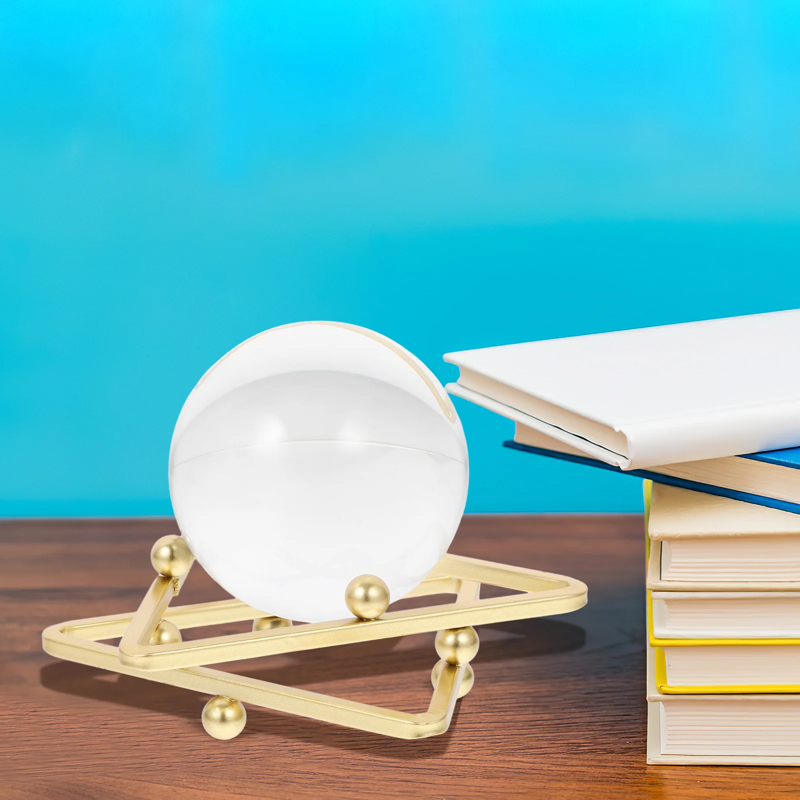 

Crystal Ball Ornament Exquisite Shape Stable Base Home Table Shelf Decoration Feng Shui Adornment Crystal Ball