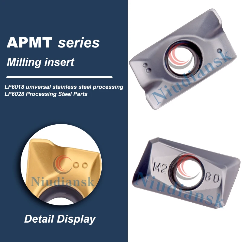 Centro de mecanizado de torno CNC APMT1604PDER-APMT160430PDER H2/M2/QM/XM/GW LF6018 LF6028 APMT Series herramienta de corte de piezas de hoja de fresado