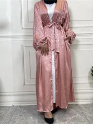 Modesto Abaya Ramadan Dubai Robe Femme Musulmane turchia caftano abbigliamento islamico musulmano per le donne Kimono caftano Marocain Cardigan