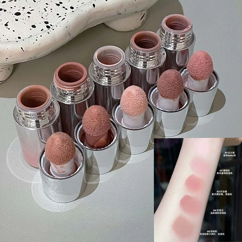 Blush líquido, blush creme macio, blush facial, blush líquido para bochechas, blush pigmentado de longa duração, à prova d'água, à prova de manchas
