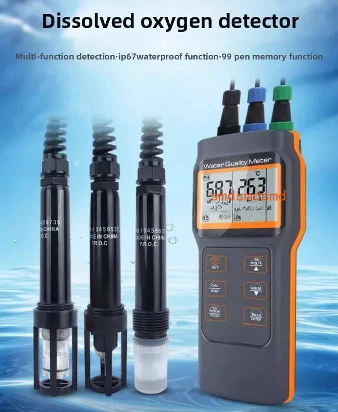 Water Quality Meter 5 in 1 AZ Instrument AZ86031 - DO Salinity PH CF Temp