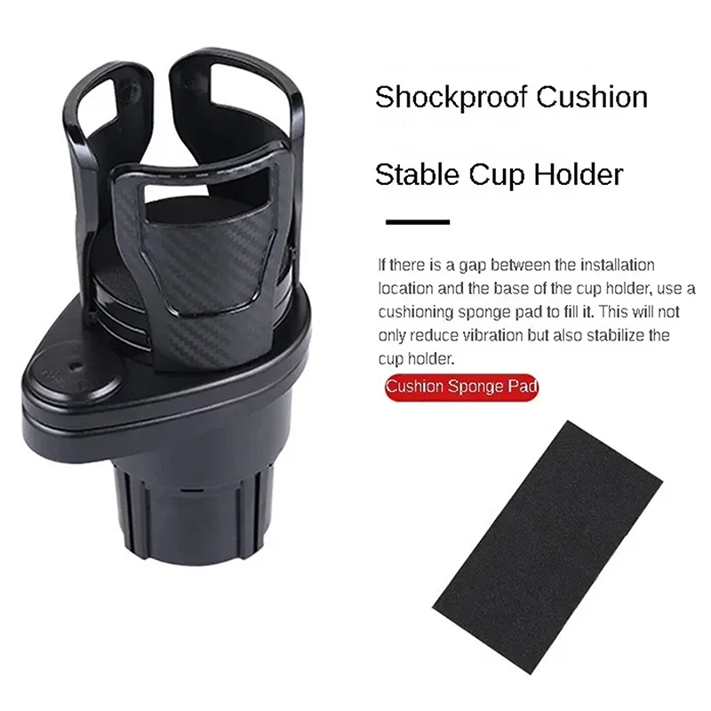 Auto Cup Houder Expander 2 In 1 Multifunctionele Auto Drank Mount Met 360 ° Roterende Verstelbare Auto Opslag Benodigdheden