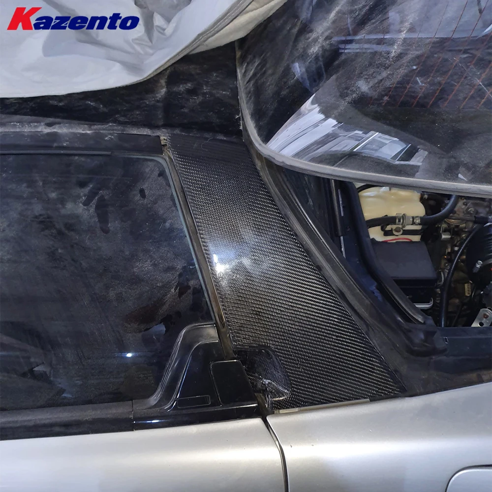 For Honda Acura NA1 NA2 NSX 1991-2006 KZ Style Carbon Fiber B-pillar Cover Panel