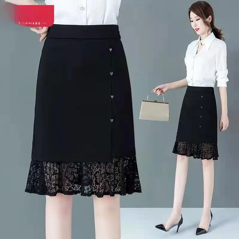 

Новая женская летняя юбка миди с высокой талией, А-силуэт, больших размеров, из полиэстера, прямого кроя, цвета хаки.