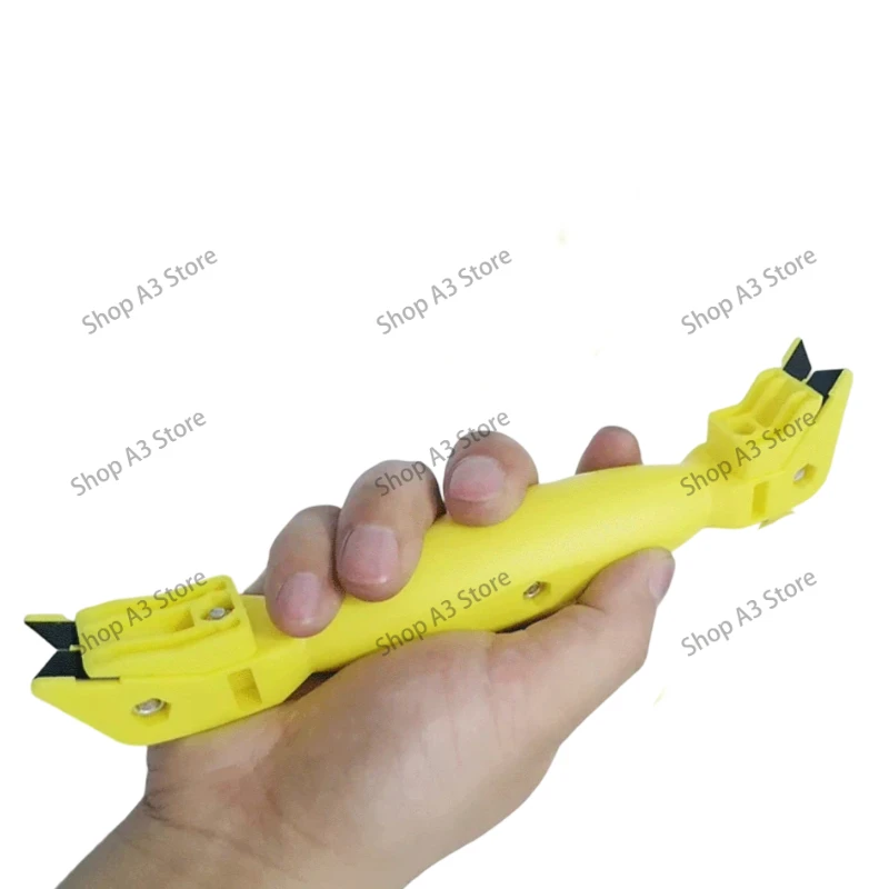 Acrylic PVC Plastic Sheet Trimming Deburring Scraper, Edge Finishing Tool for Advertising Sign Panels & Glass Plates