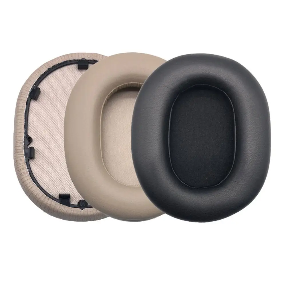 1 par de almohadillas de cuero sintético para auriculares, reemplazo de almohadillas suaves para auriculares, accesorios de reparación para auriculares SONY WH-1000XM5.