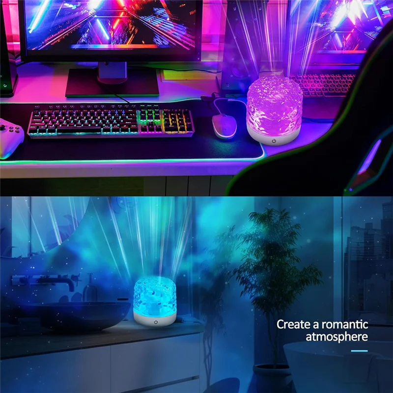 ABKL-Northern Light Projector,Ocean Wave Projector Lamp With Remote Control,Aurora Projector Light,For Decor/Home/Gift