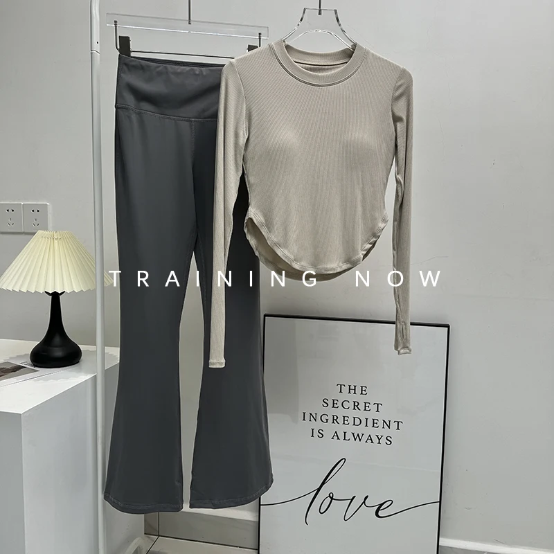 

High-looking yoga clothing suit for women long-sleeved autumn and winter high-end professional Pilates training fitness sports