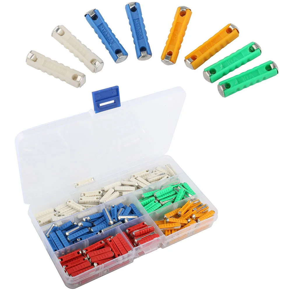 

200pcs 5/8/10/16/25Amp 32V Car Fuse Holder Waterproof Short Circuit Protection For Auto Electrical System Car Accessories