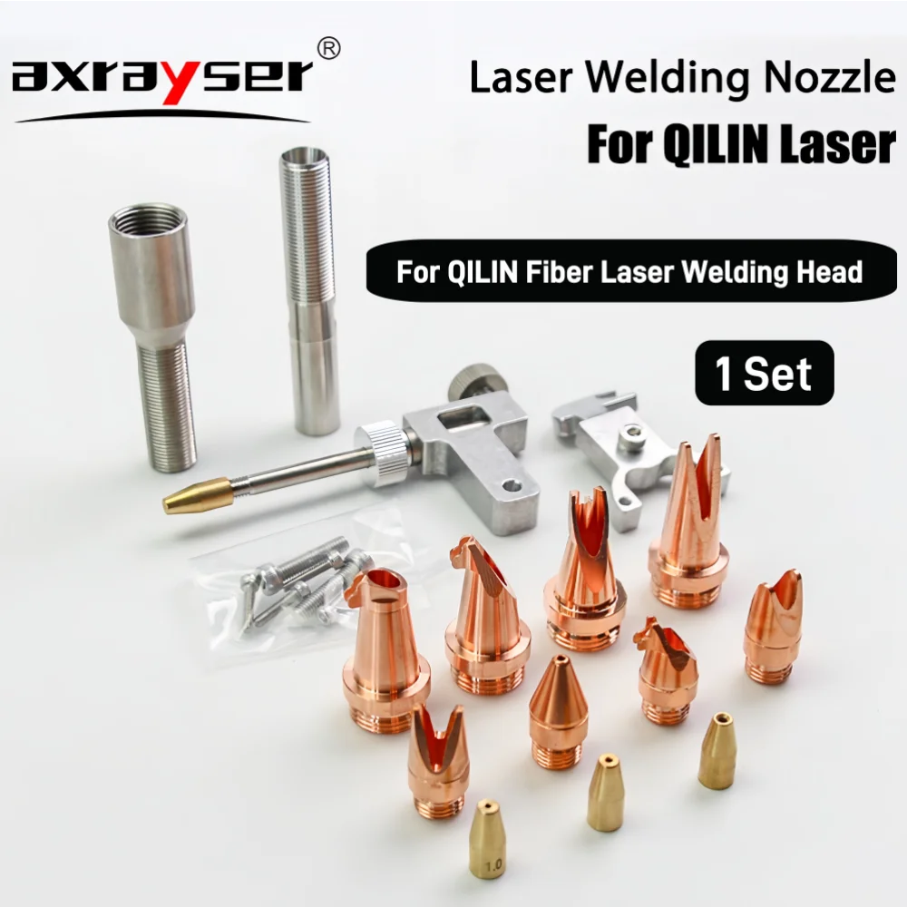 QiLin 1 Set Fiber Laser Handheld Welding Nozzle Thread M10 M16 for Qilin BWT20S DWT20 Welding Gun Machine Nozzle  Accessories