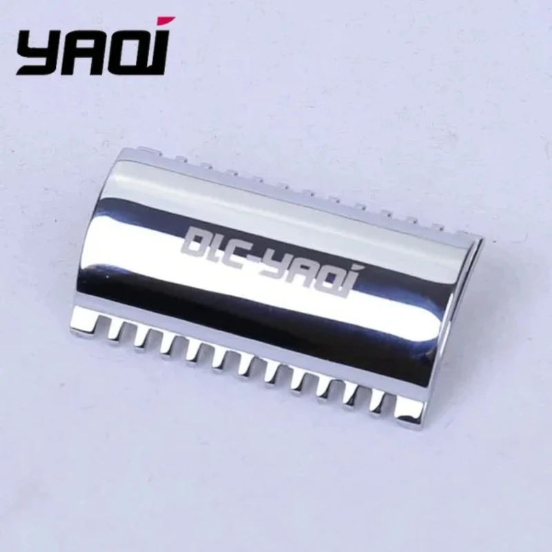 Yaqi Chrome Open Comb Shaving Razor Head - Single Blade Razor Head for Men's Grooming And Facial Hair Care