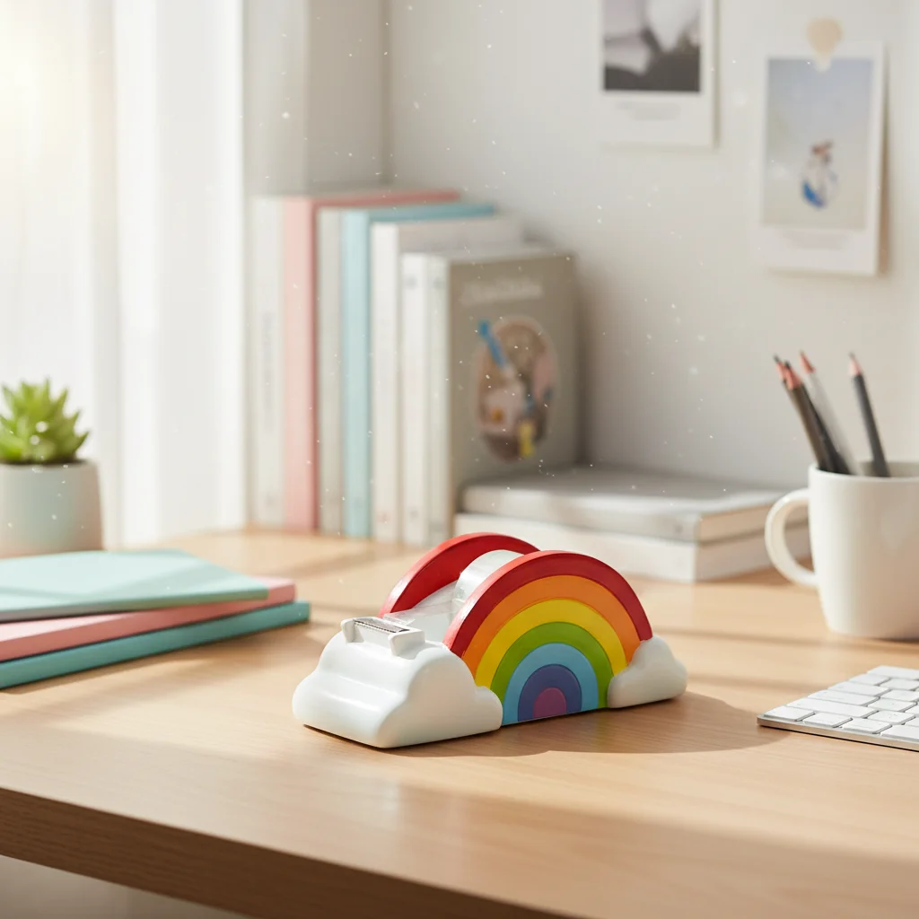resin-tape-dispenser-rainbow-design-creative-decorative-desktop-cutter-for-home-office-school-use