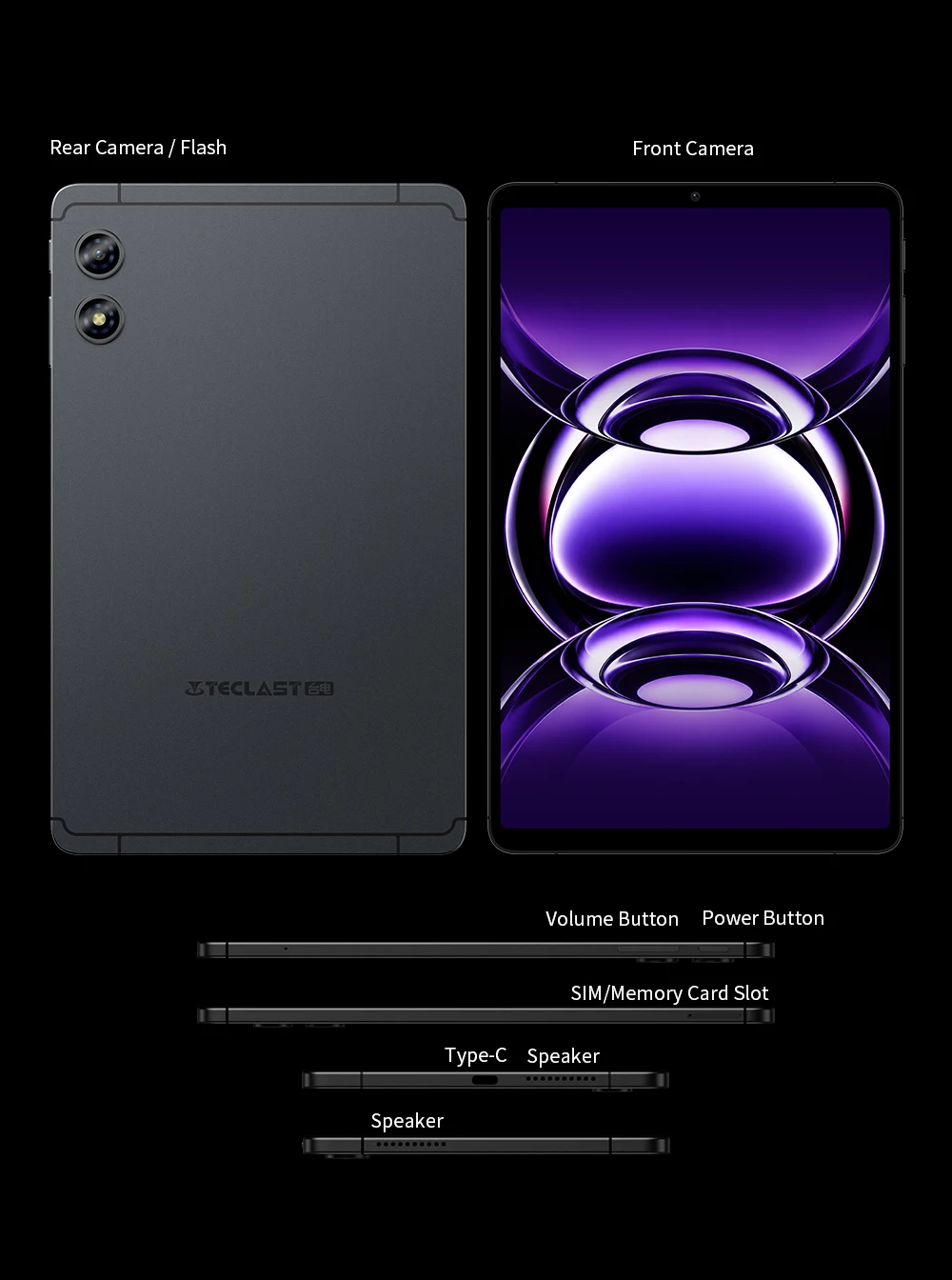 Teclast T60 Mini Android 17 Tablet 8.8" 2.5K LCD 90Hz 343PPI TDDI Display 8GB RAM+40GB Expansion+128GB ROM T7300 8 Core 4G LTE