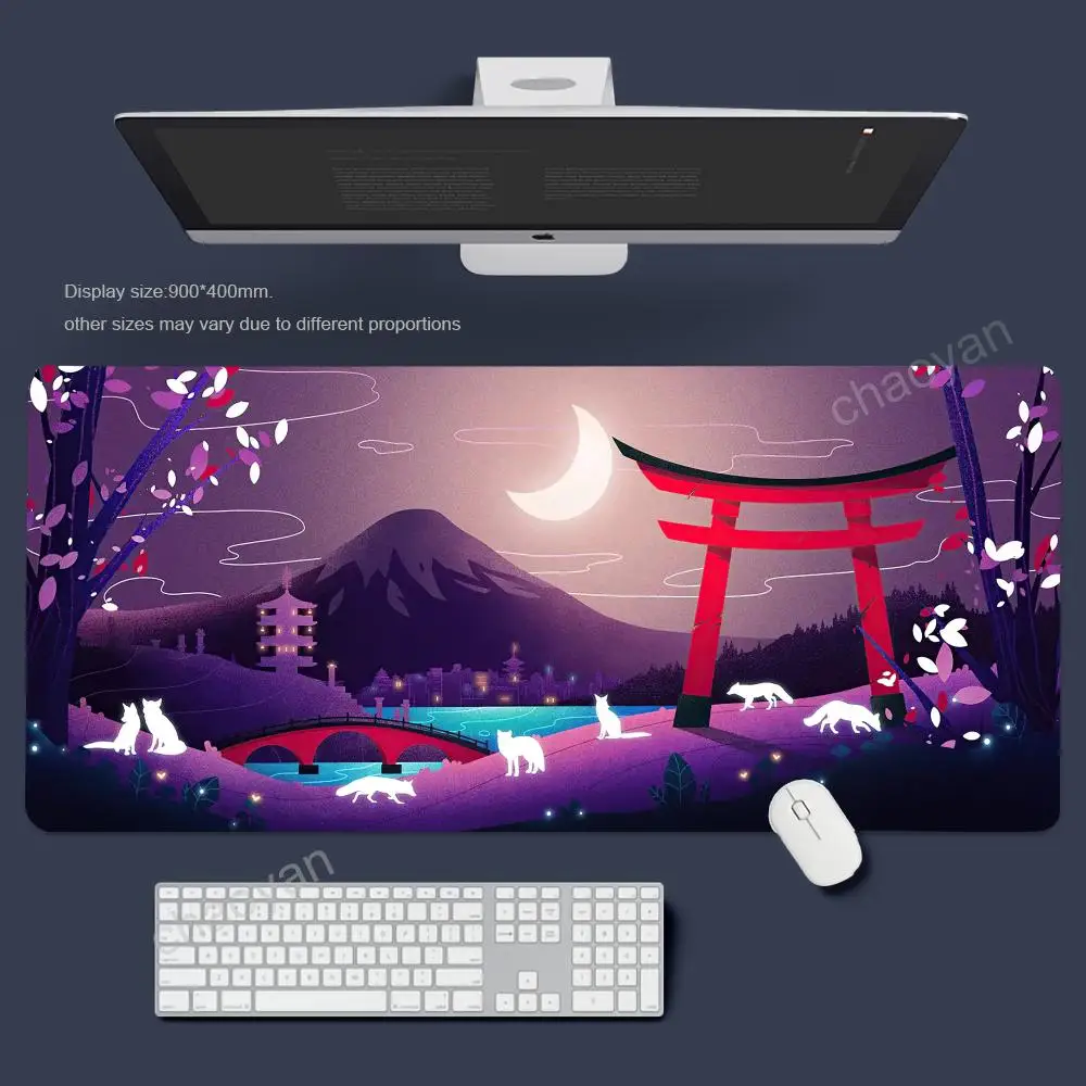 XXL Japanisches Gaming-Mauspad, Neues XXL-Mauspad, Tastaturmatte, Gamer-Soft-Office-Teppich, Tischunterlage, Langes Desktop-Mauspad – Detail 11
