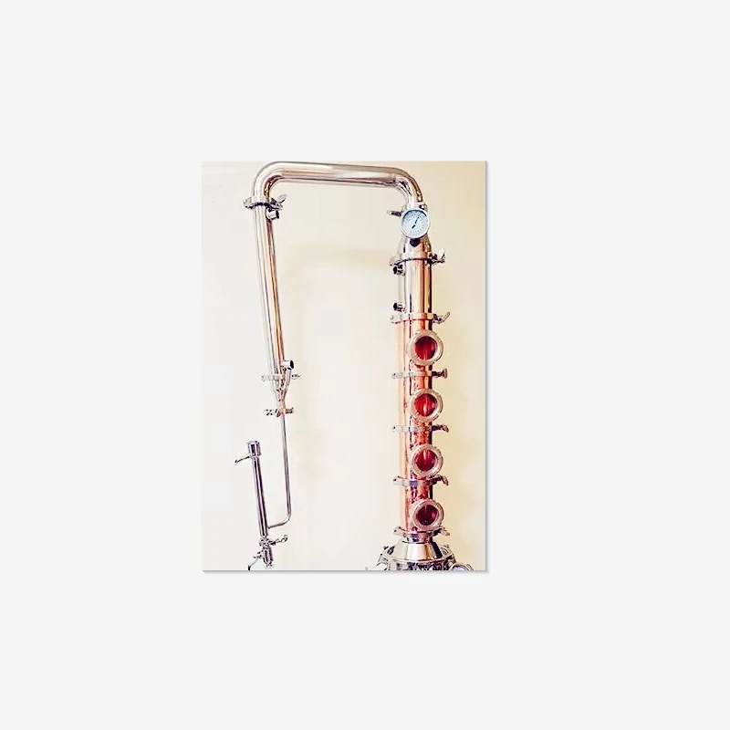 

Free Shipping 4" Mix Copper---Stainless Steel304 Type Flute Distiller,Copper Platte Sets*4