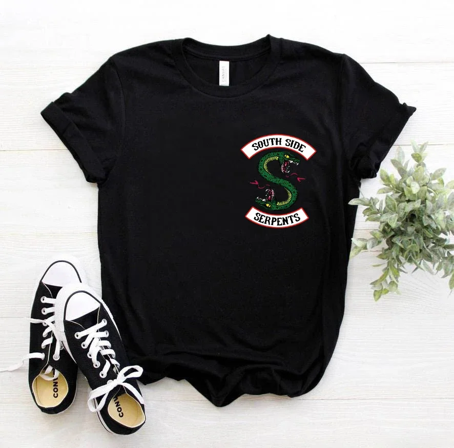 

Friends Riverdale Harajuku T Shirt Women Southside Serpent Ullzang Cartoon T-shirt 90s Graphic Tshirt Fashion Top Tee Female