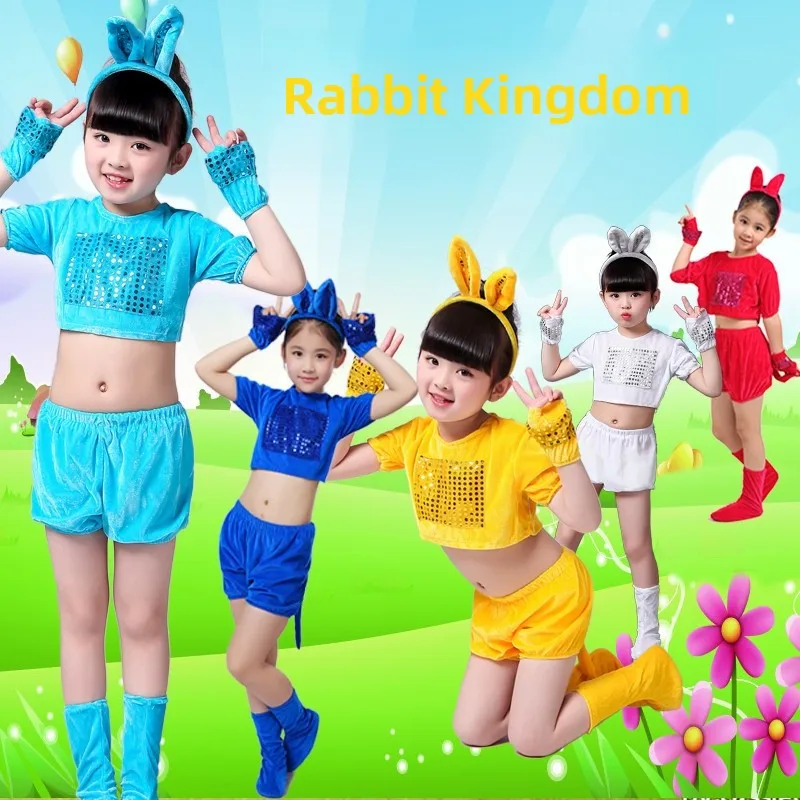 Disfraz de Animal para Niños de Halloween, Conejito Bailarín, Conejo Blanco, Conejo Rosa, Lobo Gris, para Niños de Jardín de Infancia