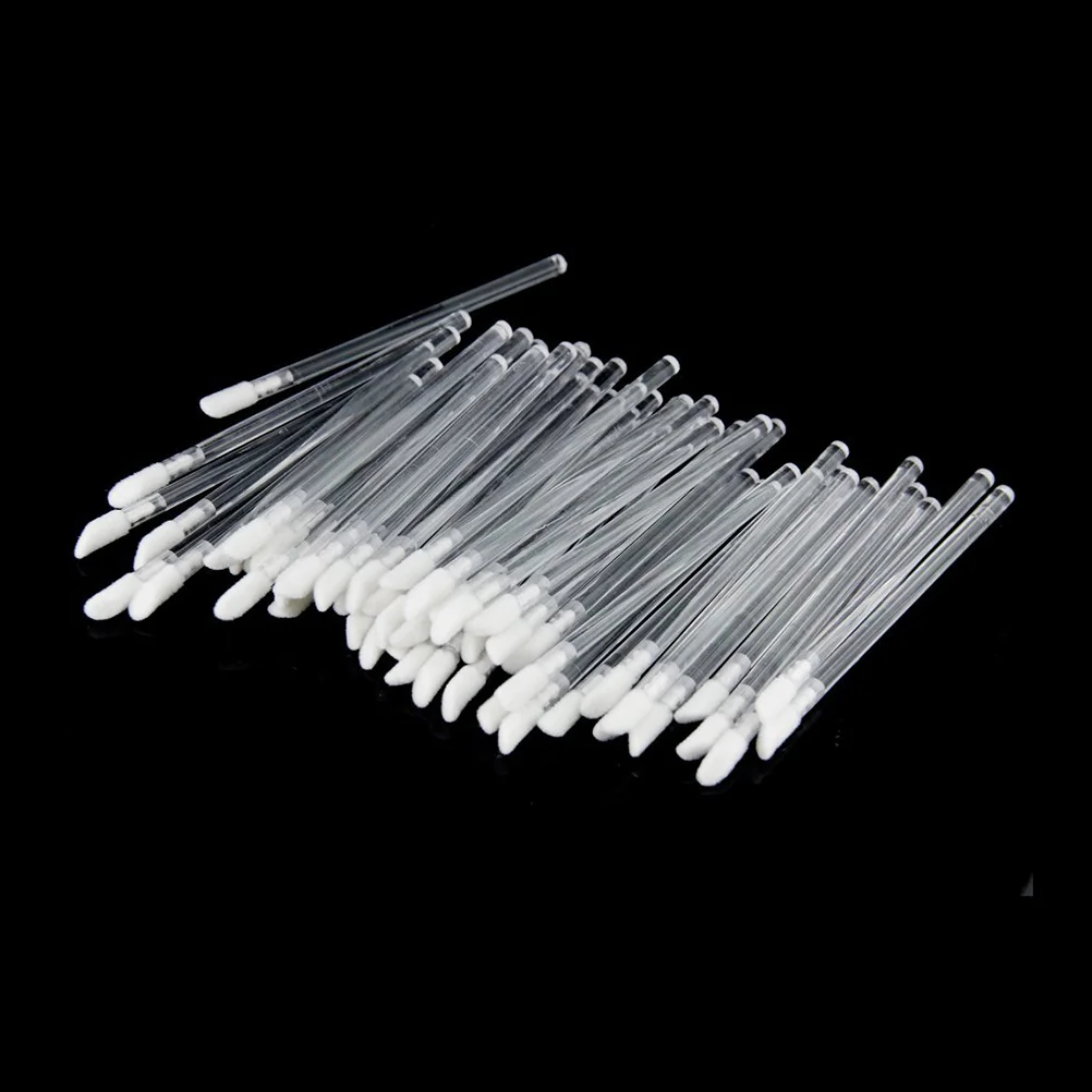 150 Stuks Wegwerp Lippenborstel Set Transparant 92Cm Lengte Zachte Haren Voorkomen Cross-Contaminatie Make-Up Applicatie Tool