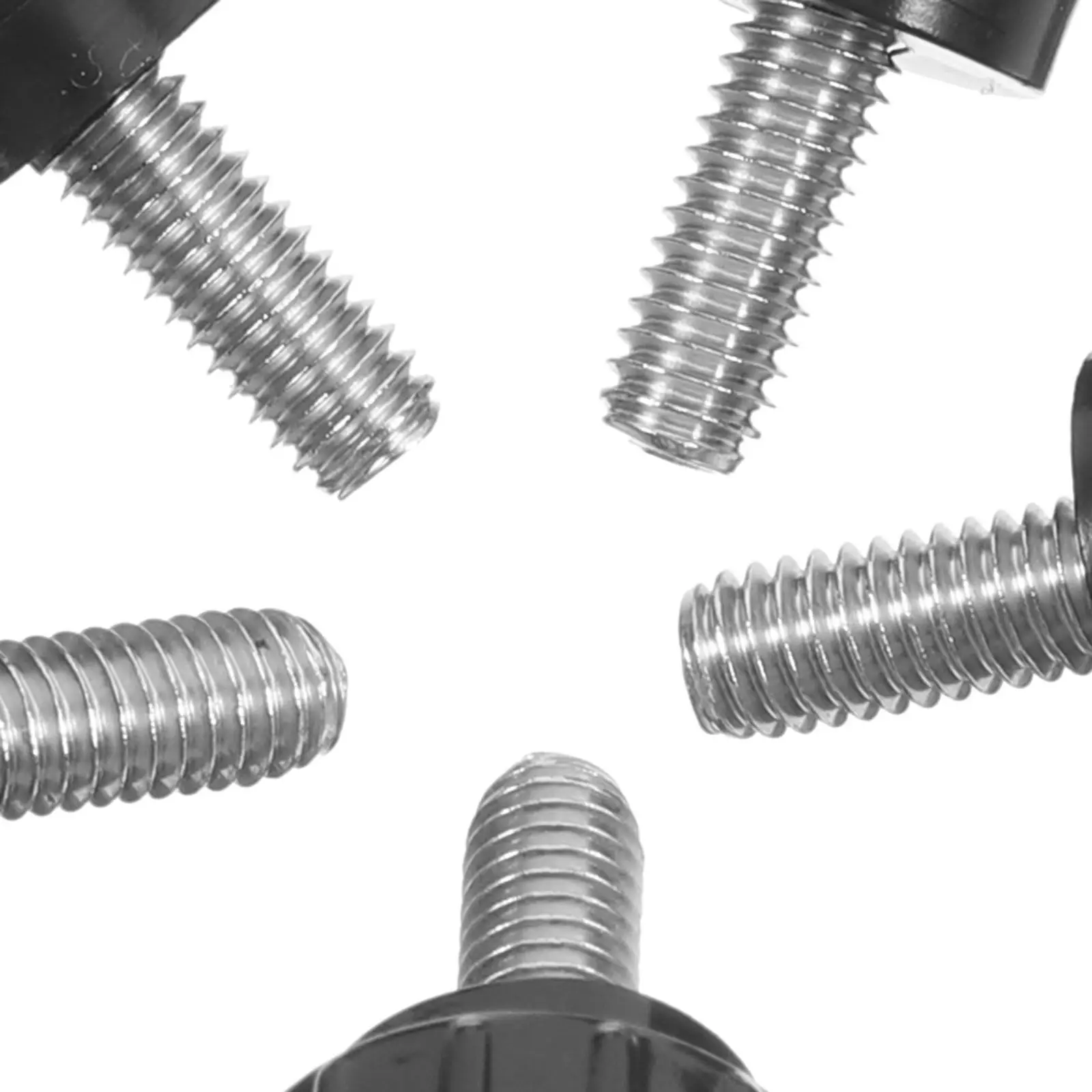 10Pcs Knurled Head Screw Set Stainless Steel ABS M4x10mm Tool Screws for Motherboard Monitor Mounting Clamping