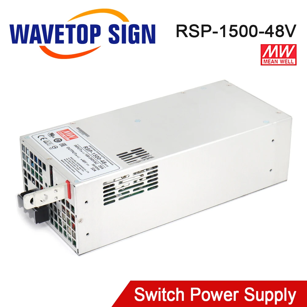 

MEANWELL High Power Switch Power Supply RSP-1500-48 SE-1500-48 1500W 48V 31.3A AC DC Voltage Regulator Use for CO2 T70w Series