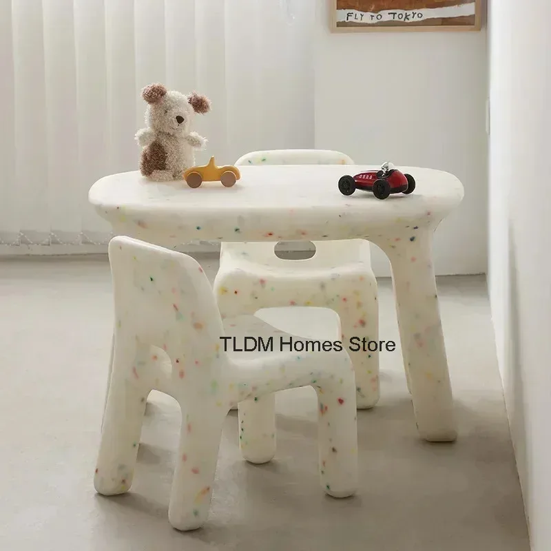 Game Study Preschool Kids Children's Table Baby Chairs Desk Room Toddler Plastic Escritorio Infantil Children's Furniture Set