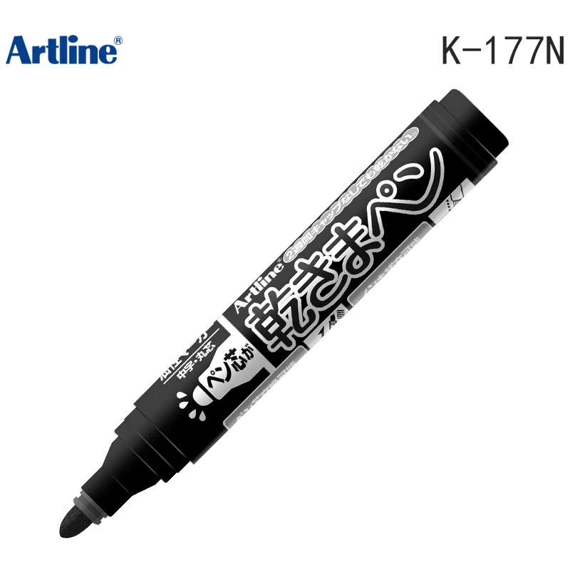 1pcs Artline K-177N Moisture-core anti-drying Laboratory marker pen round head exchangeable tip exchangeable ink 1.5mm