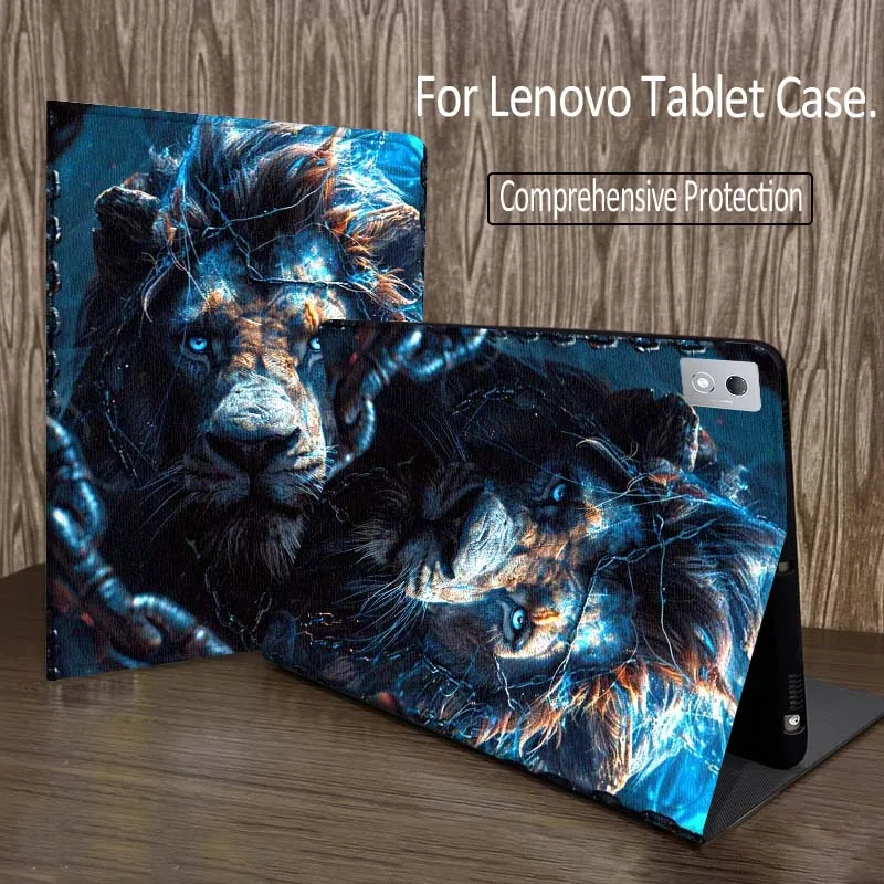 

Cartoon lion pattern For Legion Xiaoxin Pad P12 Pro Y900 GT 2023 2025 12.1 12.7 14.5 inch Tablet Case