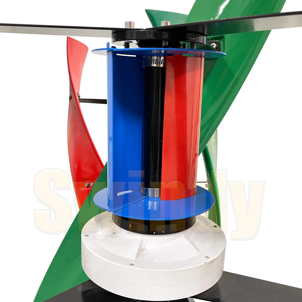 Vertical Axis Wind Turbine, Permanent Maglev Generator,Free MPPT Controller,High Efficiency, 5000W, 8KW,10KW,12V, 24V, 48V