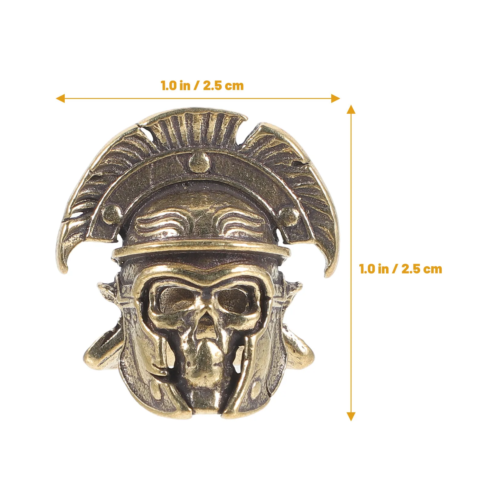 3pcs Vintage Brass Samurai Pendant for DIY Necklace, Bracelet, Keychain & Bag Charm view 4
