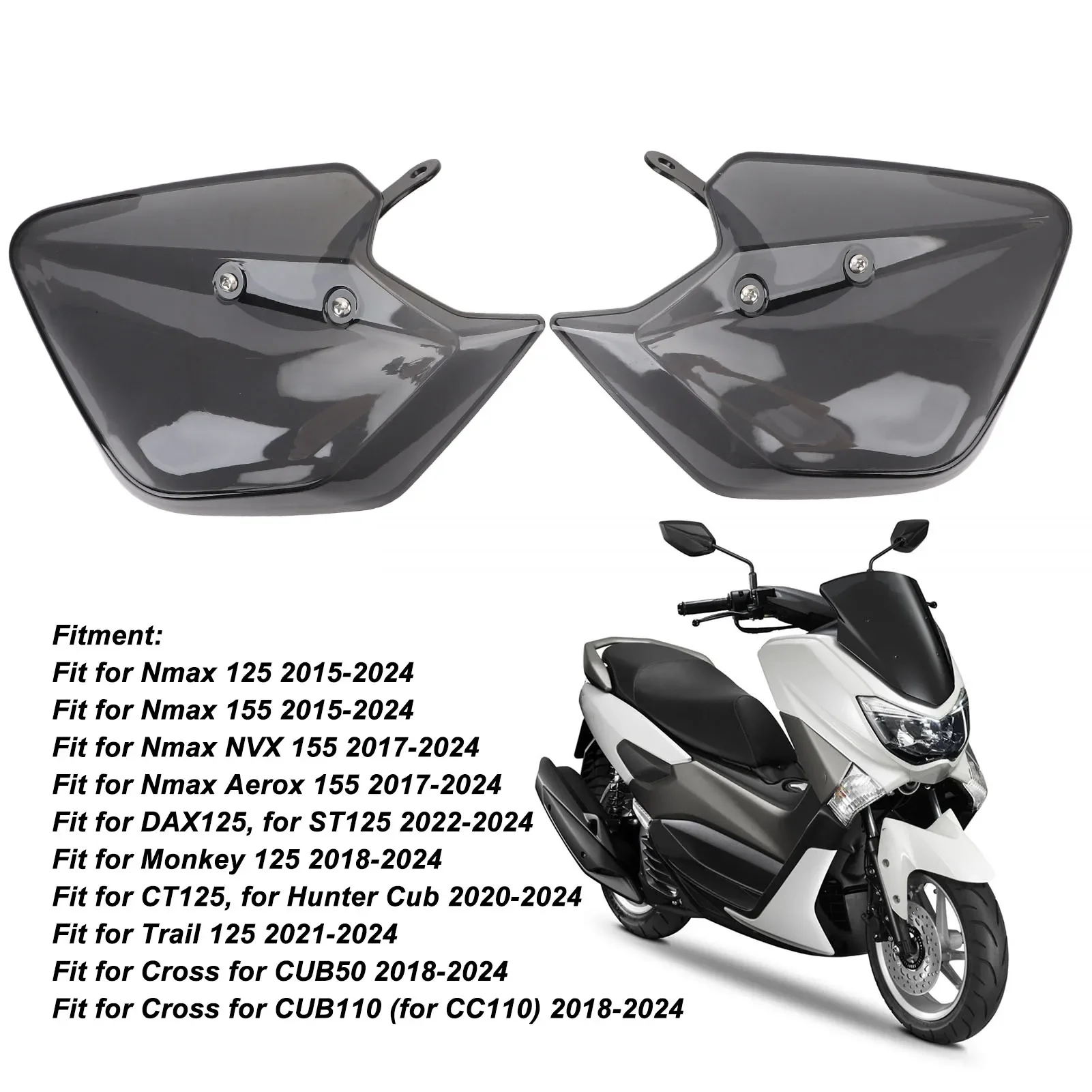 1 Pair Motorcycle Handguard Protective Enhanced Safety Motorbike Hand Guard For DAX125 ST125 Monkey CT125 Trail Cross