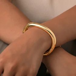Punk Wave Open Cuff Bangles for Women, Adjustable Irregular Arm Bracelet Jewelry Accessories