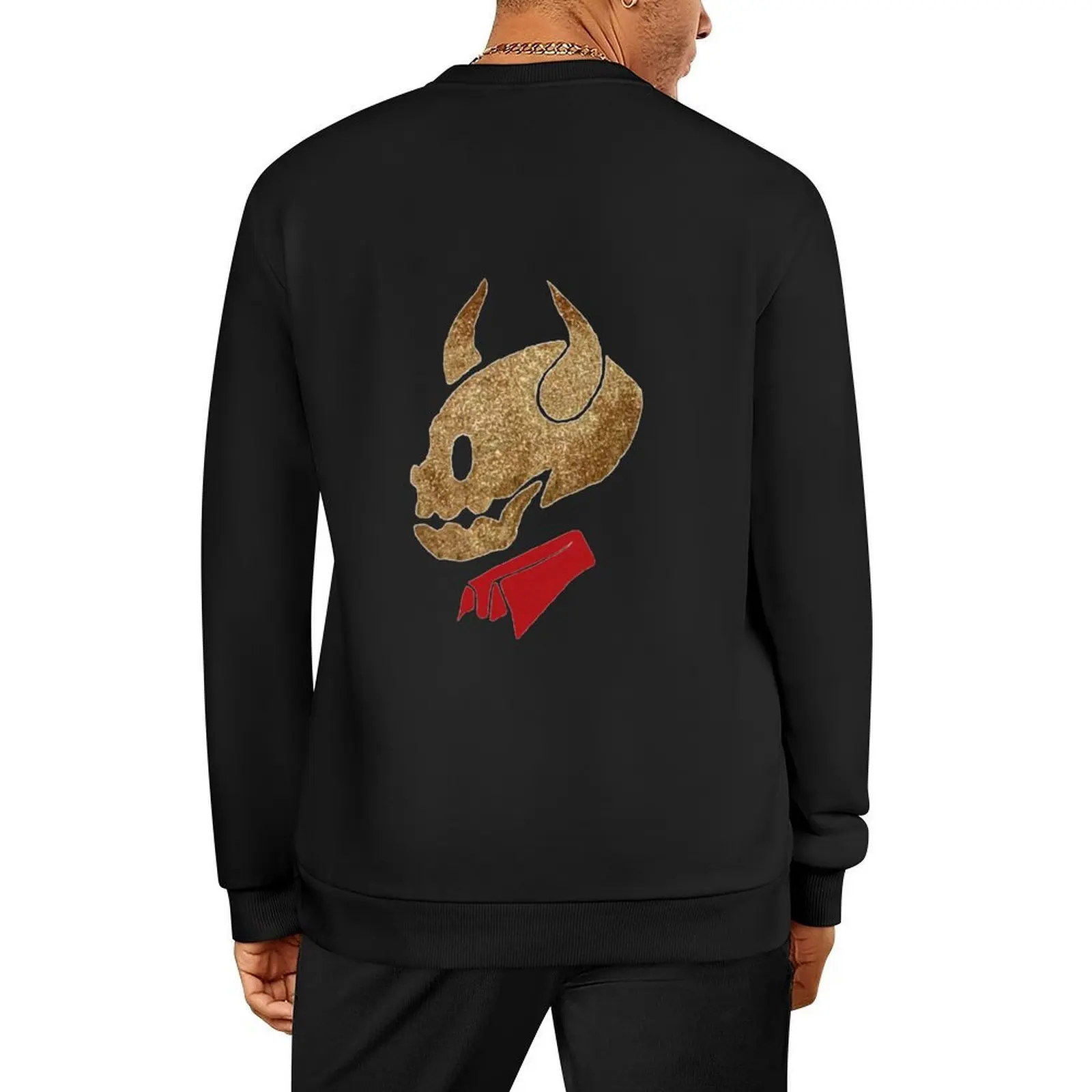 

Glitter Devil Skull Pullover men's coat men's autumn clothes anime clothes graphic t shirts men oversize sweatshirt