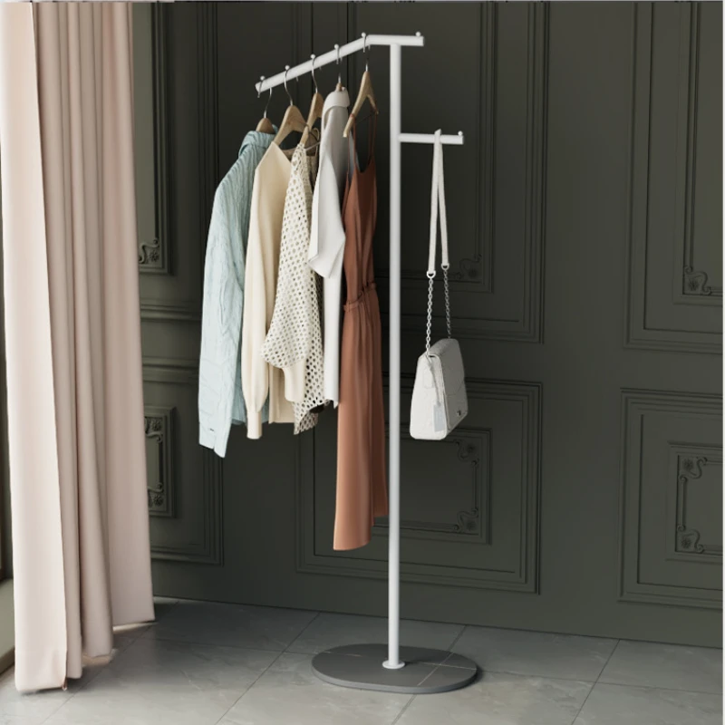 

Luxury New Design Clothes Rack Home Shops Hotel Coat Dress Bags Storage Furniture Bedroom Living Room Rock Plate Metal Hangers