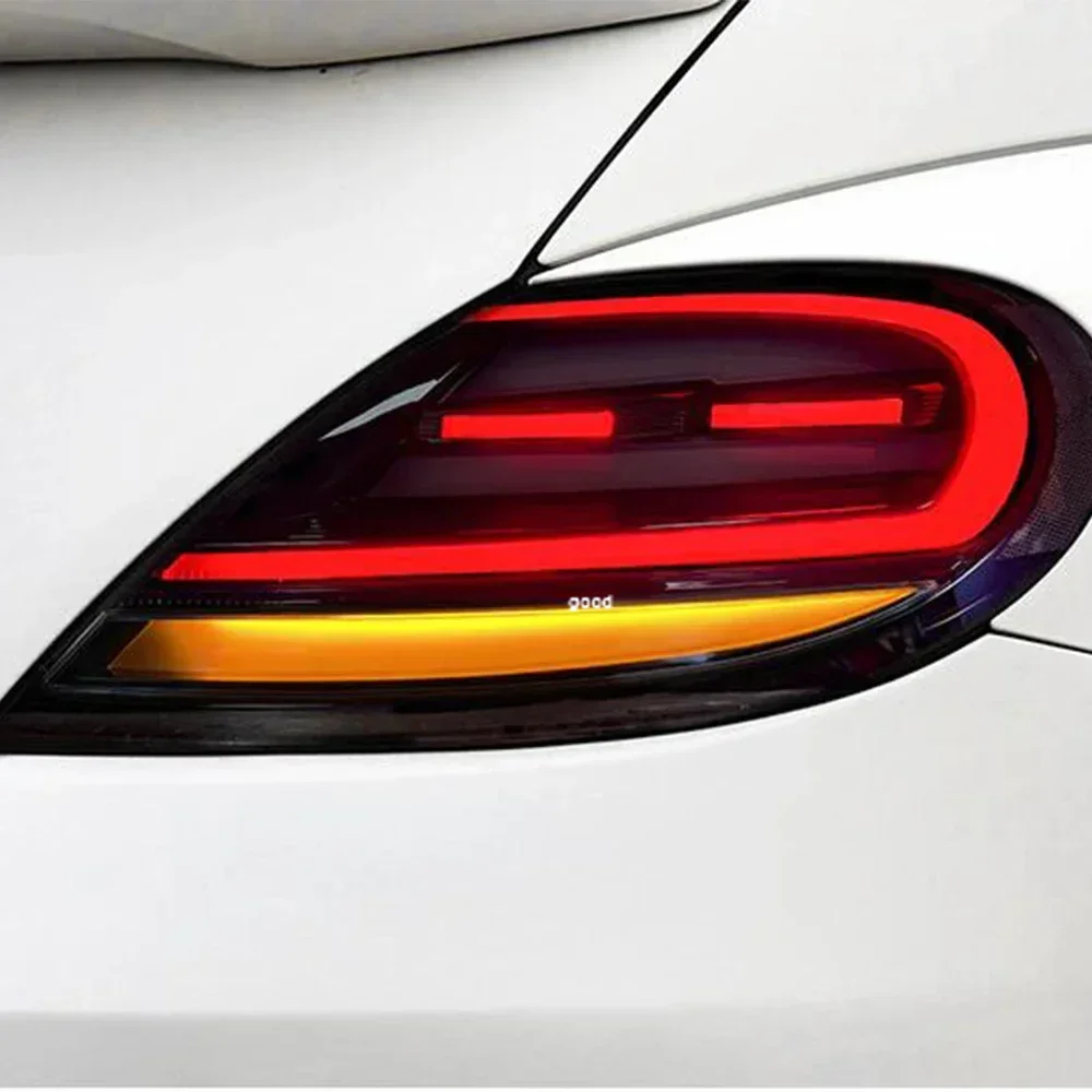 لشركة فولكس فاجن بيتل 2013-2021 مجموعة المصابيح الخلفية للسيارات ترقية LED الديناميكية بدوره المصابيح الخلفية للسيارة التوصيل والتشغيل الملحقات