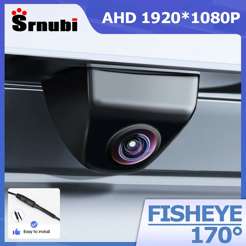 Srnubi AHD 1080P CVBS Night Vision IP68 Waterproof 170 Degree Fish Eye Lens Backup Rear View Camera For Vehicle Monitor Android