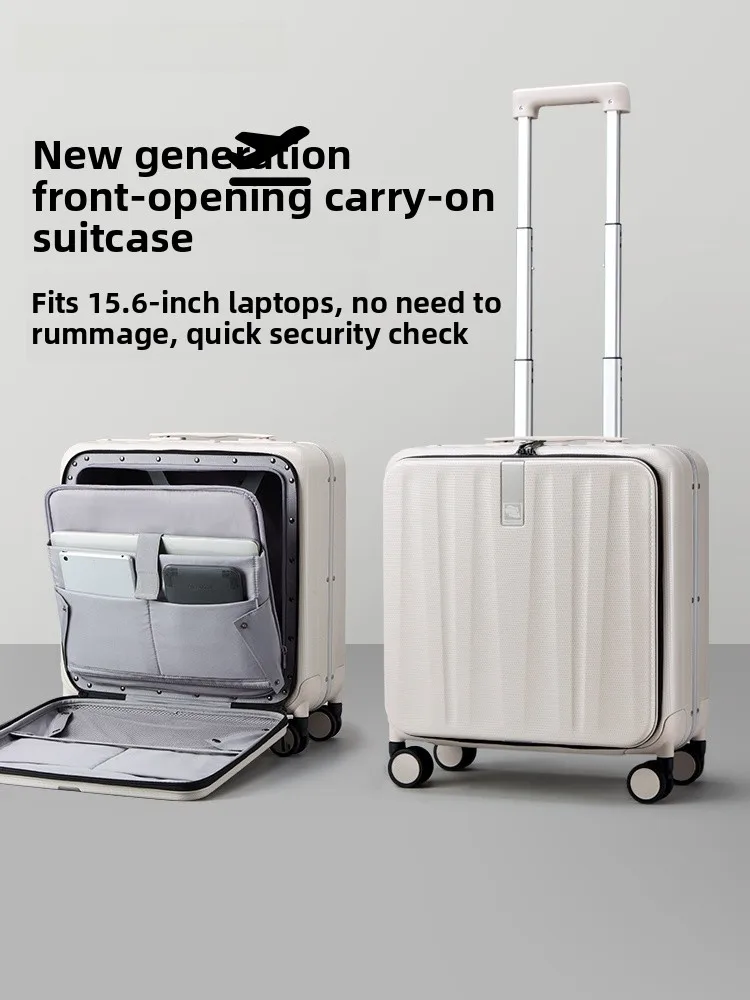 

Hank 18-Inch Aluminum Frame Carry-On Luggage Small Lightweight Travel Suitcase for Men And Women with Password Lock