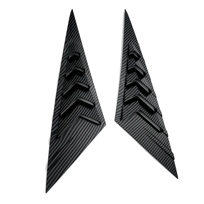 2Pcs Car Rear Side Vent Window Scoop Louver Trim Stickers Fit For Hyundai Elantra 2021 Carbon Fiber Modification Car Accessories