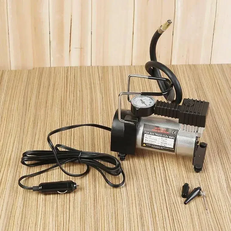 

Durable Quick Inflation Car Tire Pump Mini Electric Air Pump Compact High Pressure Tyre Inflation for Small Cars