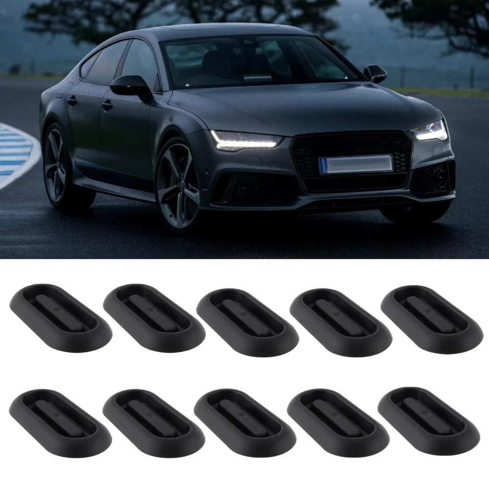 

10 шт., корпус автомобиля, листовое металлическое отверстие, заглушка, крышка багажника, уплотнительная заслонка, водонепроницаемая пылезащитная заглушка, крепеж для Volkswagen Skoda Audi