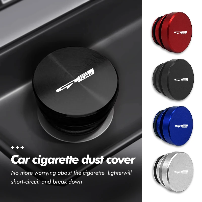 

Alloy Car Cigarette Lighter Cover Dustproof Plug Decoration Cap For KIA Rio K5 K2 Sportage Ceed Sorento Picanto Stinger Soul