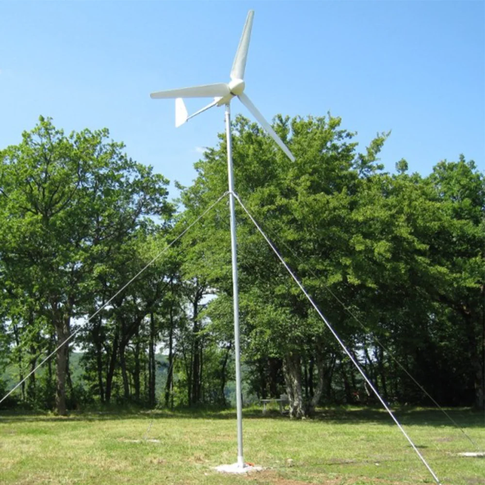 Efficient Horizontal Wind Turbine 3KW10KW 48V 220V Offshore And Onshore Solutions For Household Farm Electricity Consumption