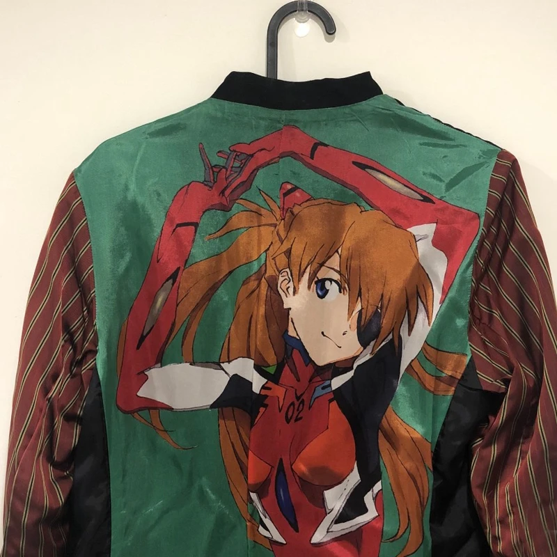 YAMAMOTO-Style Coat 2024 HighQuality Dark Style EVA New Century Evangelion Tomorrow Cartoon Print Suit Jacket For Men And Women