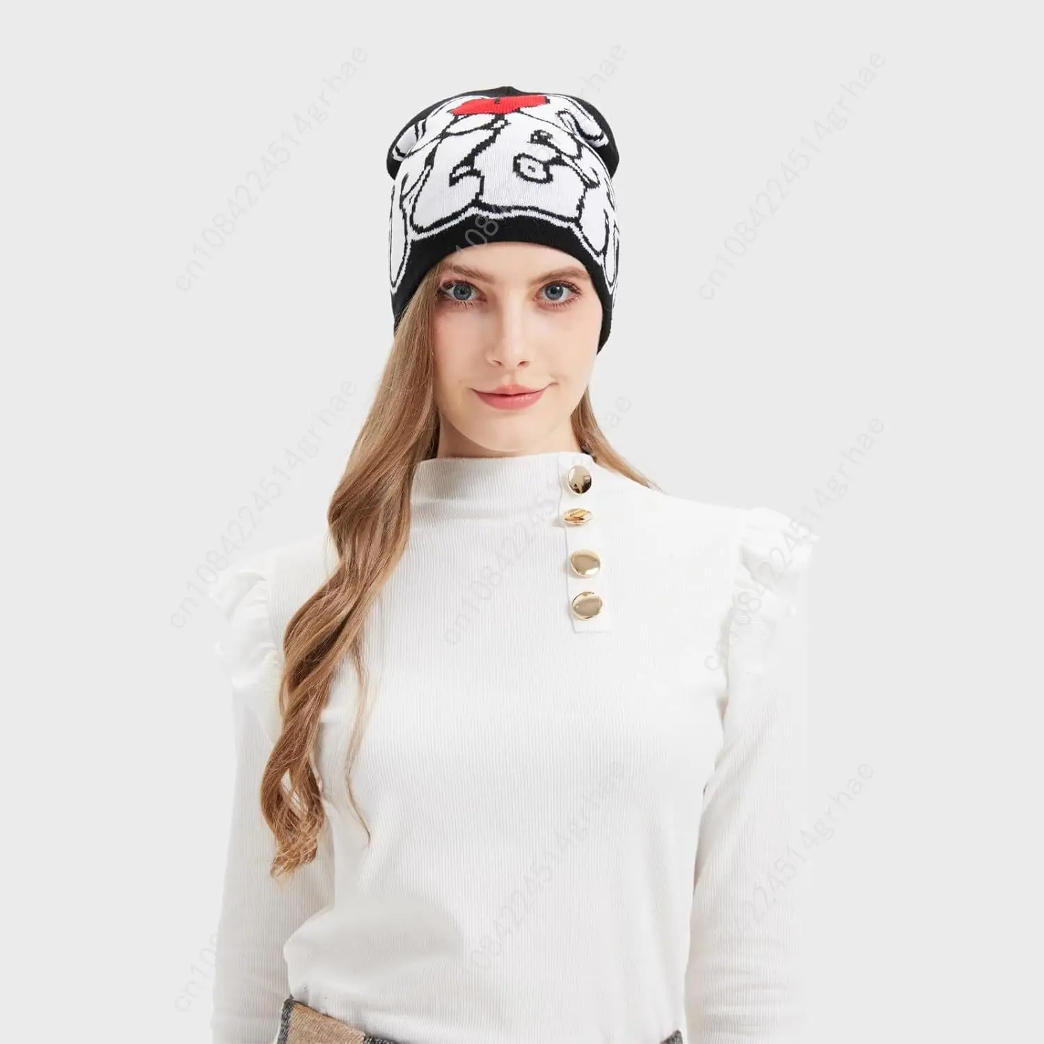 Cappello a cuffia Y2K per uomo e donna Berretto invernale morbido ed elasticizzato alla moda, accessorio lavorato a maglia caldo e confortevole per la stagione fredda