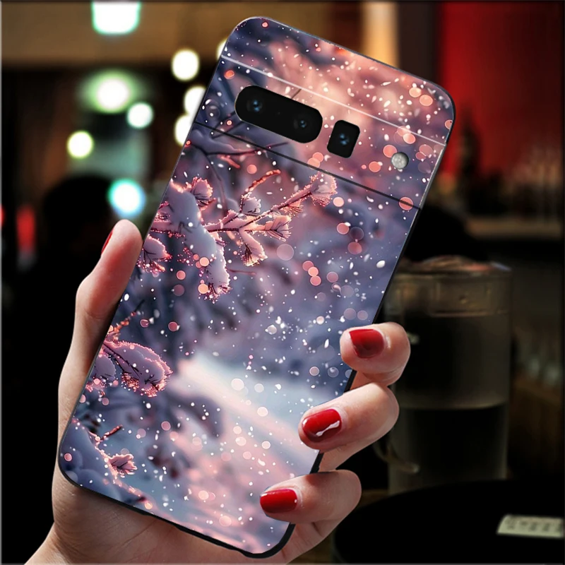 

Winter Christmas snowflake Carcasa Funda Phone Case For Google Pixel 10 9 Pro XL 9A 8 7 6 Pro Pixel 8A 7A 6A Pixel 8 7 6 5 Case