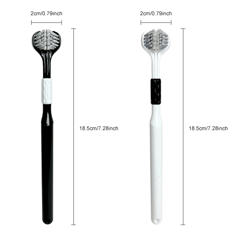 2/4pcs Travel Toothbrush Three Sided Toothbrush Soft Bristled Adult Household 3D Fully Wrapped Toothbrush Oral Care Accessories