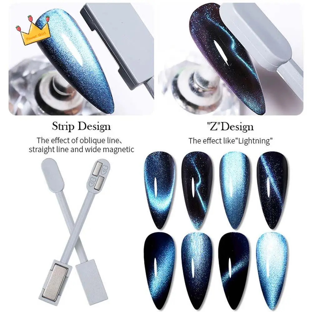 

Head DIY Nail Art Tools ​ Manicure Cat Eye Magnet Stick Nail Polish Magnet Stick Cat Eye Magnet Block Nail Art Magnet Tools