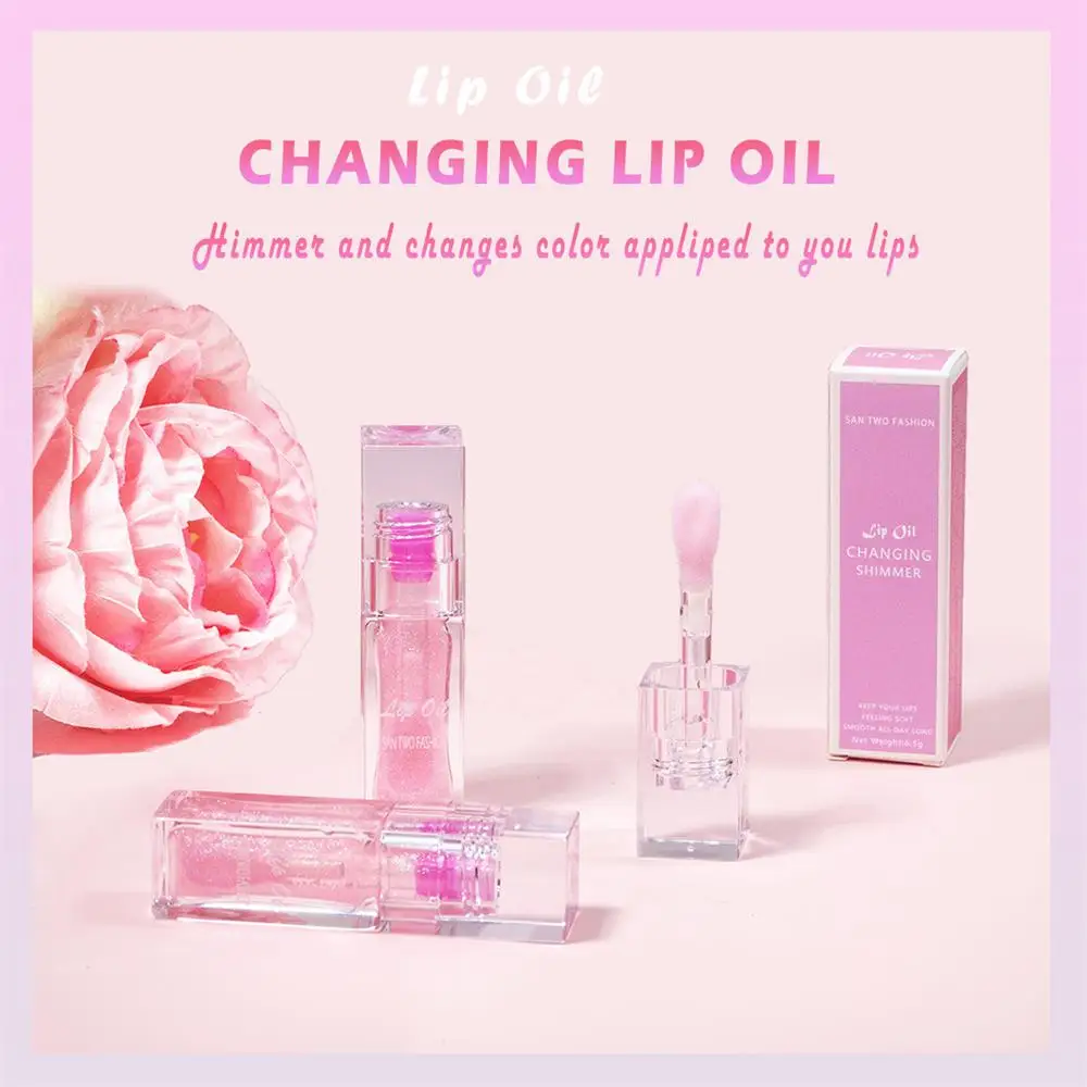 Lip Gloss Pursed Lips Lip Essential Oil A Touch Of Upper Lip Makeup Mirror Lip Gloss Non-stick Cup Glassy Lip Gloss Moisturizing